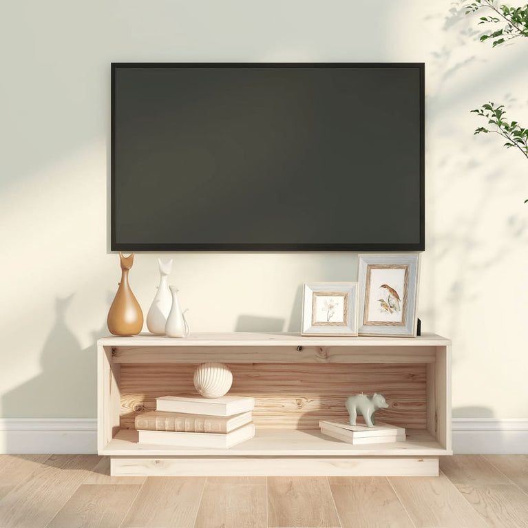 Tv-meubel 90x35x35 cm massief grenenhout MeubelReus