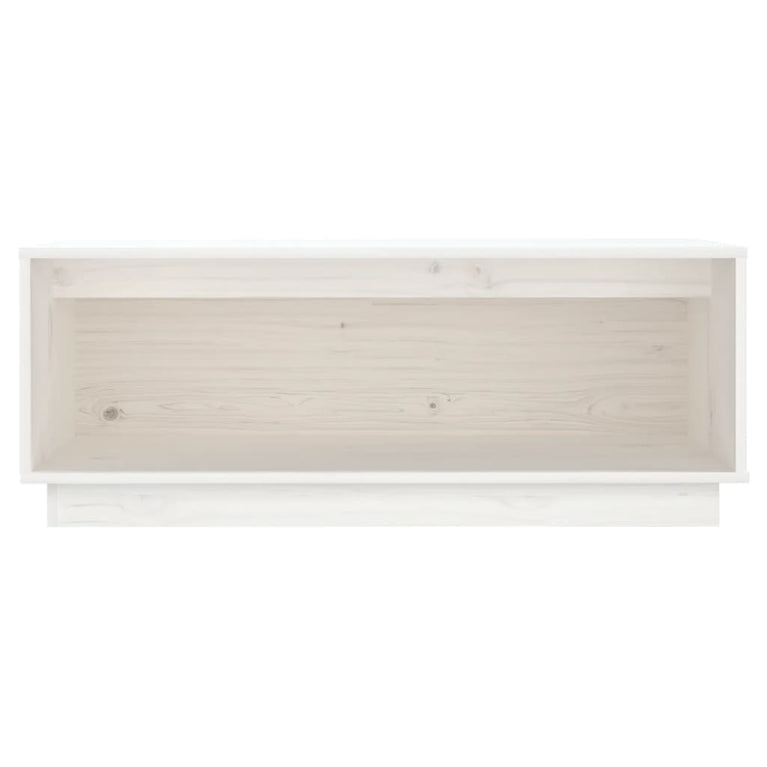 Tv-meubel 90x35x35 cm massief grenenhout wit MeubelReus
