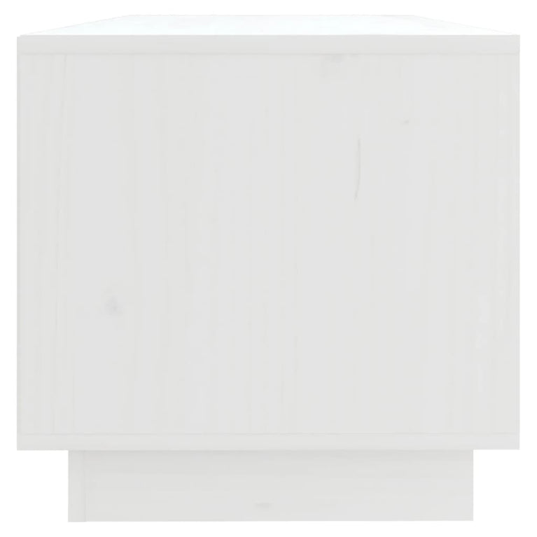 Tv-meubel 90x35x35 cm massief grenenhout wit MeubelReus