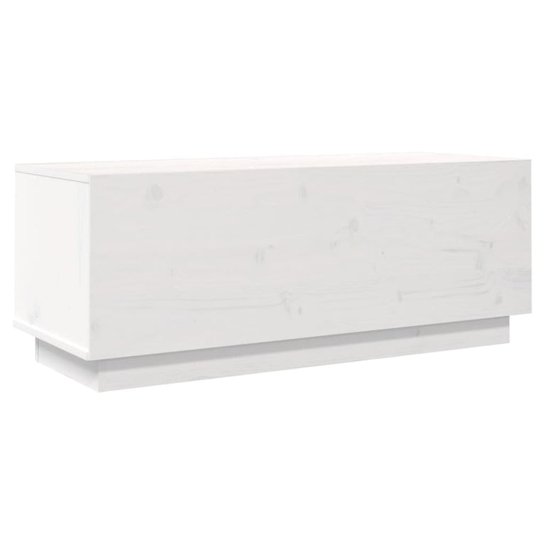 Tv-meubel 90x35x35 cm massief grenenhout wit MeubelReus