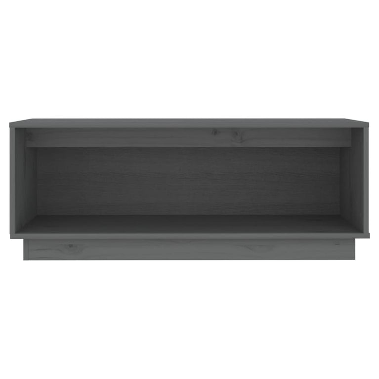 Tv-meubel 90x35x35 cm massief grenenhout grijs MeubelReus