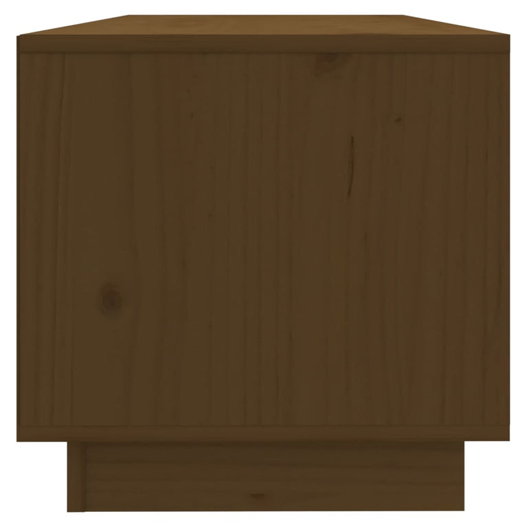 Tv-meubel 90x35x35 cm massief grenenhout honingbruin MeubelReus
