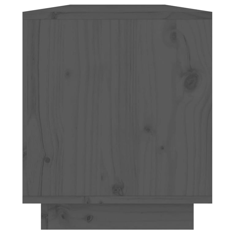 Tv-meubel 110,5x34x40 cm massief grenenhout grijs MeubelReus