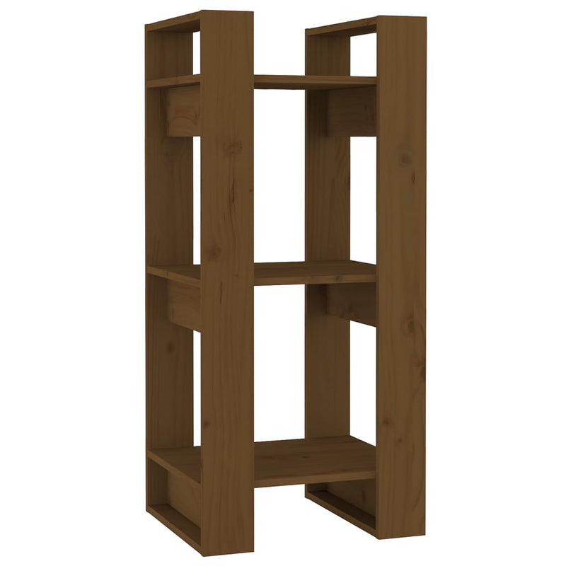 Boekenkast/kamerscherm 41x35x91 cm massief hout honingbruin MeubelReus