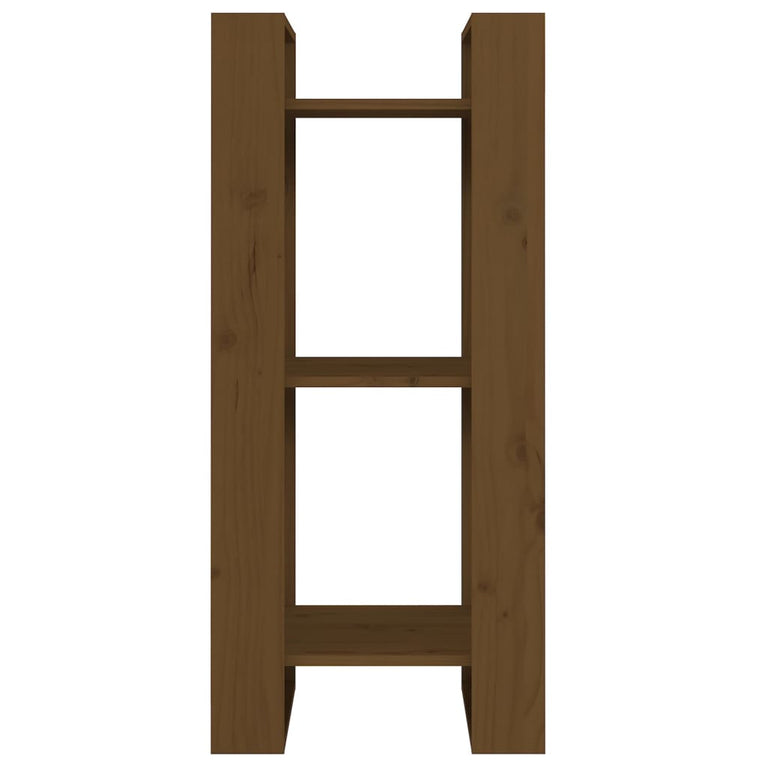 Boekenkast/kamerscherm 41x35x91 cm massief hout honingbruin MeubelReus
