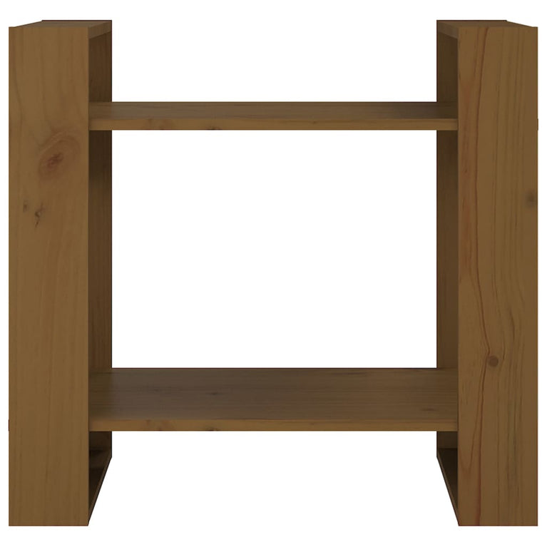 Boekenkast/kamerscherm 60x35x57 cm massief hout honingbruin MeubelReus