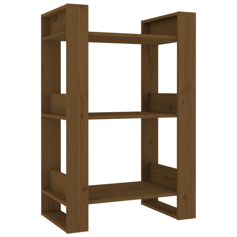 Boekenkast/kamerscherm 60x35x91 cm massief hout honingbruin MeubelReus