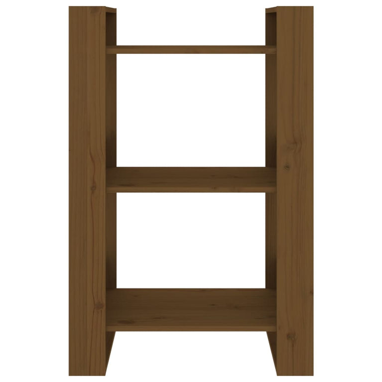 Boekenkast/kamerscherm 60x35x91 cm massief hout honingbruin MeubelReus