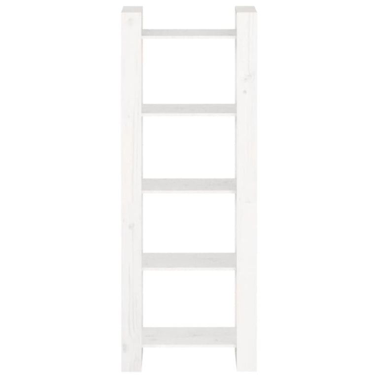 Boekenkast/kamerscherm 60x35x160 cm massief hout wit MeubelReus