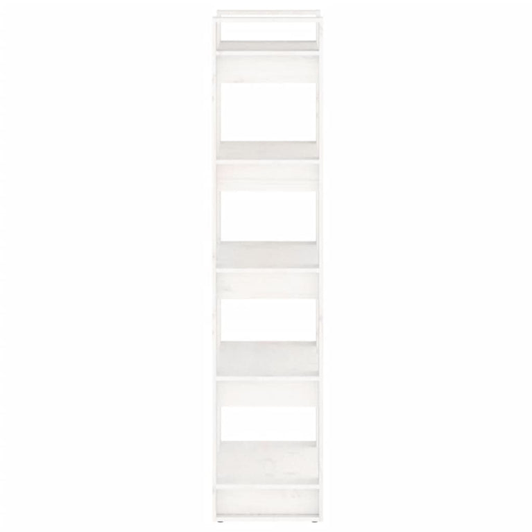 Boekenkast/kamerscherm 60x35x160 cm massief hout wit MeubelReus