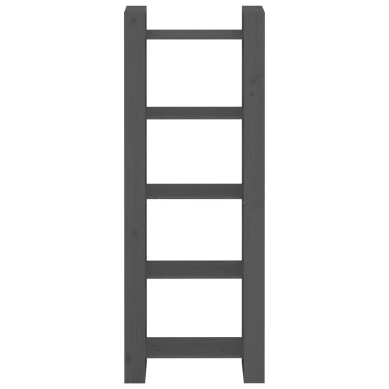 Boekenkast/kamerscherm 60x35x160 cm massief hout grijs MeubelReus