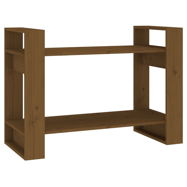 Boekenkast/kamerscherm 80x35x56,5 cm grenenhout honingbruin MeubelReus