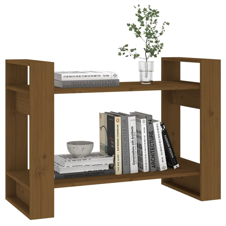 Boekenkast/kamerscherm 80x35x56,5 cm grenenhout honingbruin MeubelReus