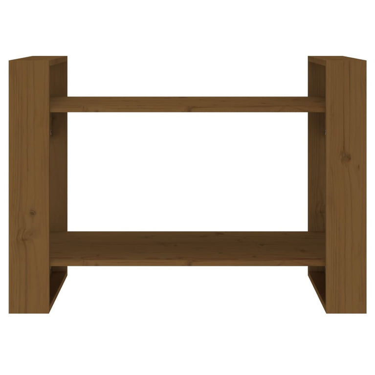 Boekenkast/kamerscherm 80x35x56,5 cm grenenhout honingbruin MeubelReus
