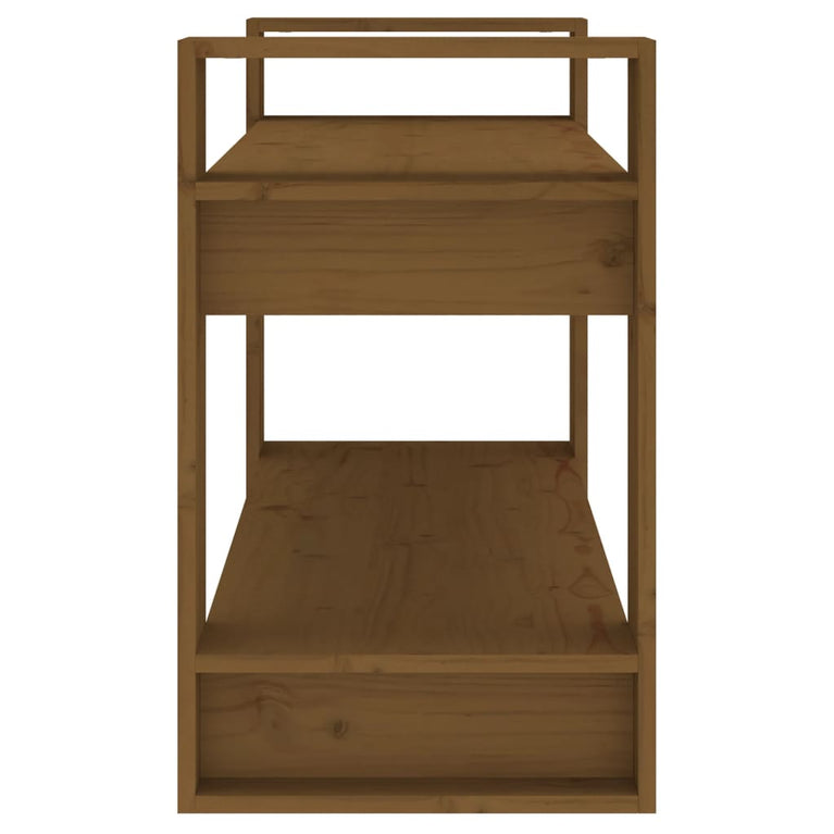 Boekenkast/kamerscherm 80x35x56,5 cm grenenhout honingbruin MeubelReus