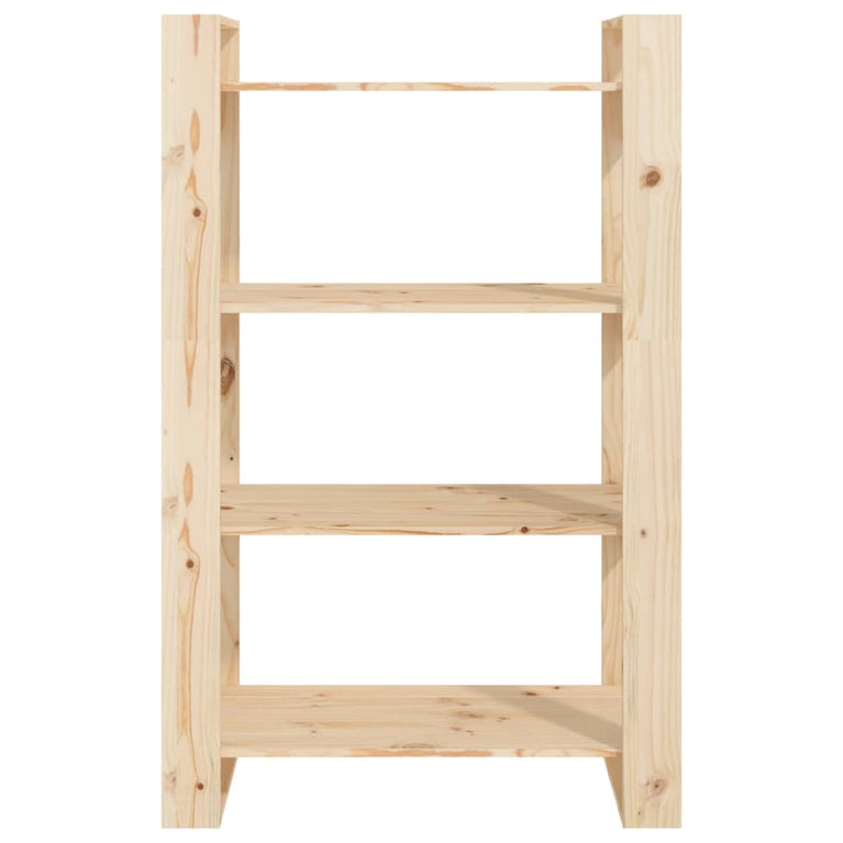 Boekenkast/kamerscherm 80x35x125 cm massief grenenhout MeubelReus