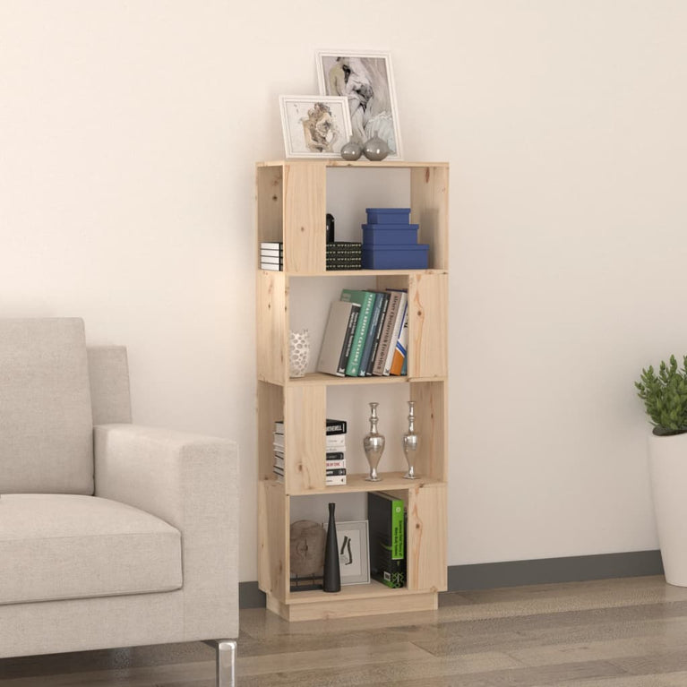Boekenkast/kamerscherm 51x25x132 cm massief grenenhout MeubelReus