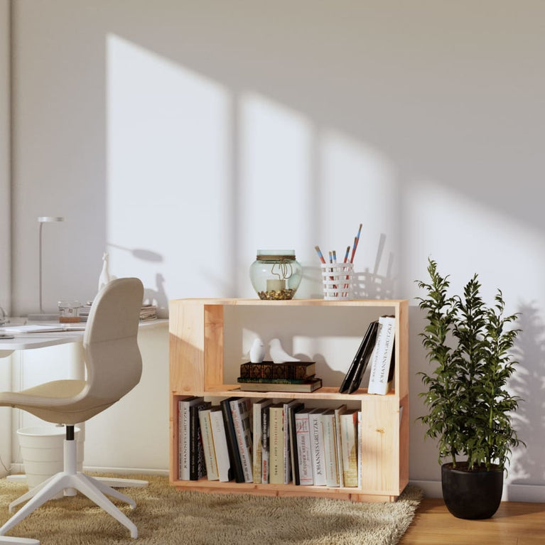 Boekenkast/kamerscherm 80x25x70 cm massief grenenhout MeubelReus