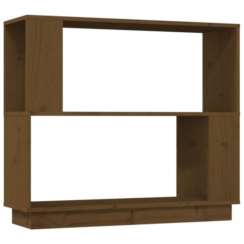 Boekenkast/kamerscherm 80x25x70 cm massief hout honingbruin MeubelReus