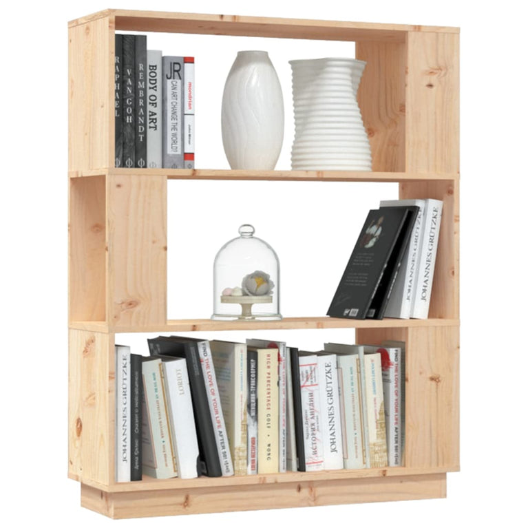 Boekenkast/kamerscherm 80x25x101 cm massief grenenhout MeubelReus