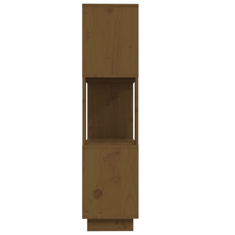 Boekenkast/kamerscherm 80x25x101 cm massief hout honingbruin MeubelReus