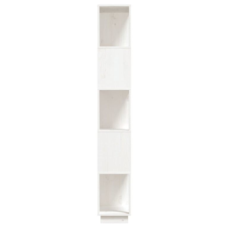 Boekenkast/kamerscherm 80x25x163,5 cm massief grenenhout wit MeubelReus