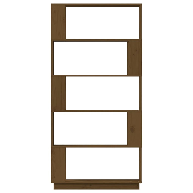 Boekenkast/kamerscherm 80x25x163,5 cm grenenhout honingbruin MeubelReus