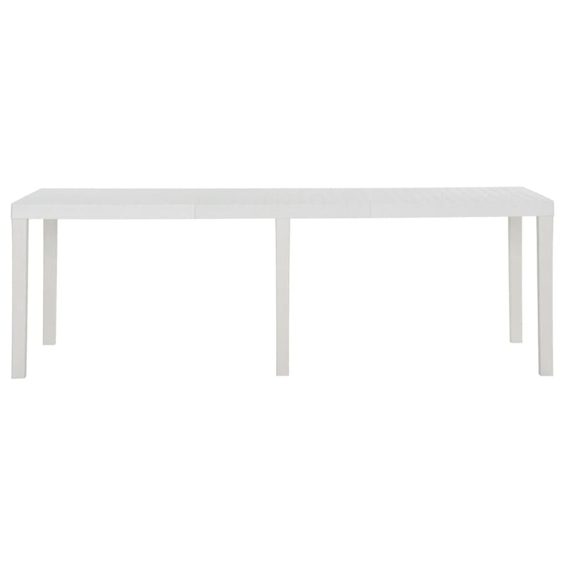 Tuintafel 220x90x72 cm polypropeen wit MeubelReus