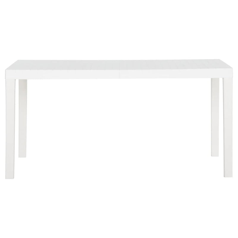 Tuintafel 150x90x72 cm polypropeen wit MeubelReus