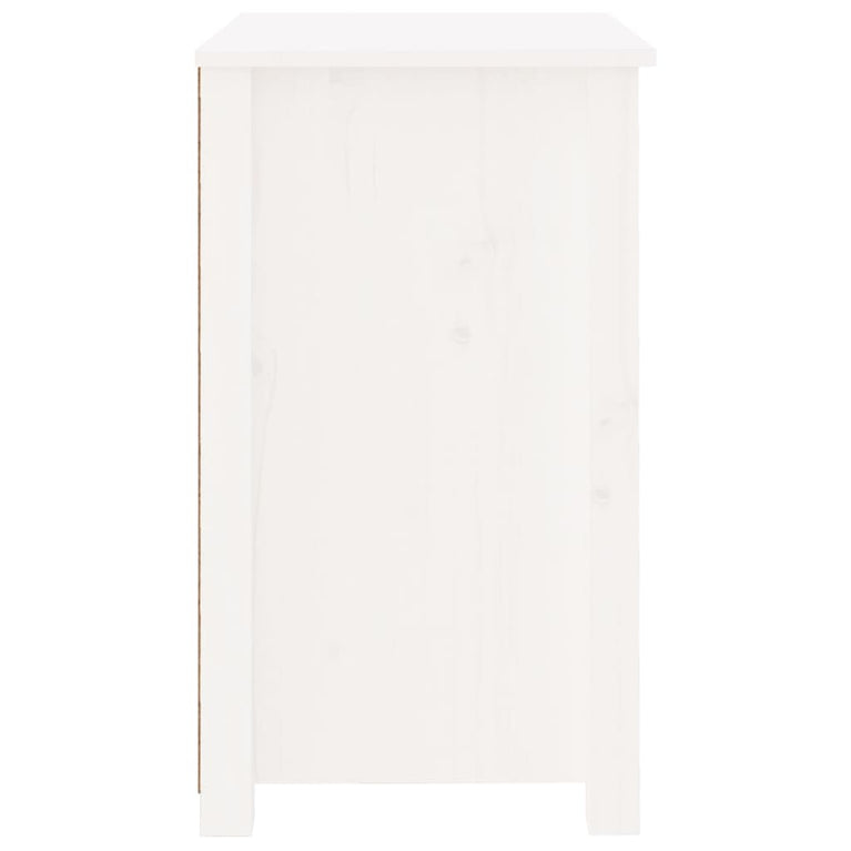 Nachtkastje 50x35x61,5 cm massief grenenhout wit MeubelReus