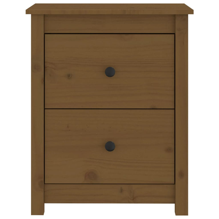 Nachtkastje 50x35x61,5 cm massief grenenhout honingbruin MeubelReus
