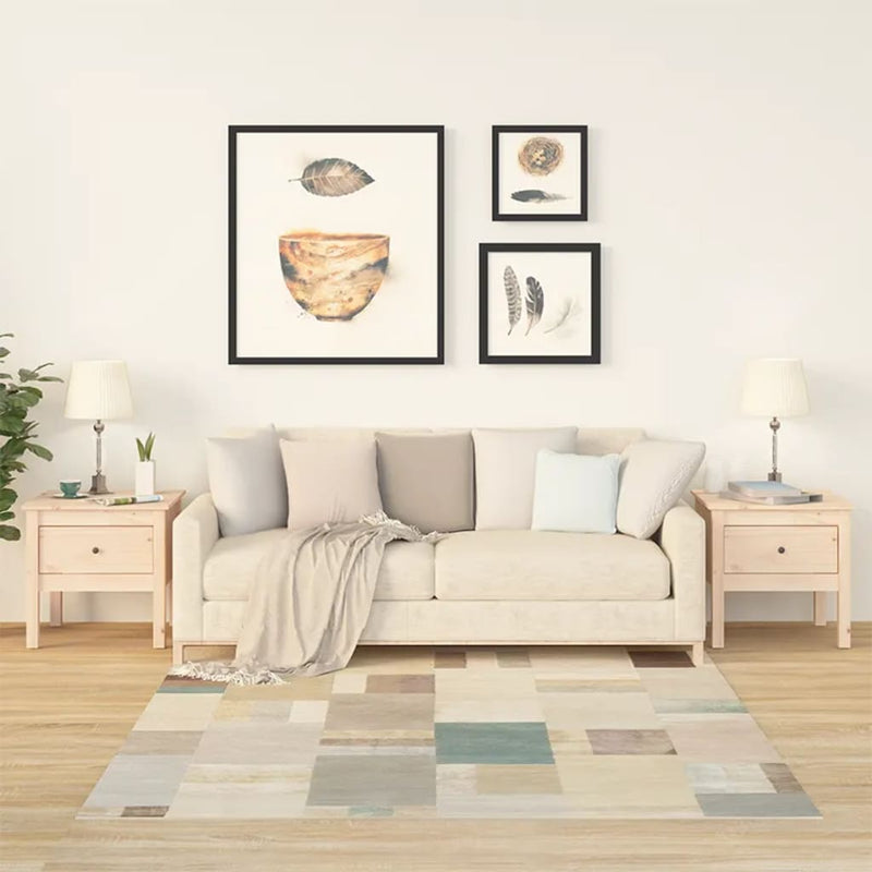 Bijzettafels 2 st 50x50x49 cm massief grenenhout MeubelReus