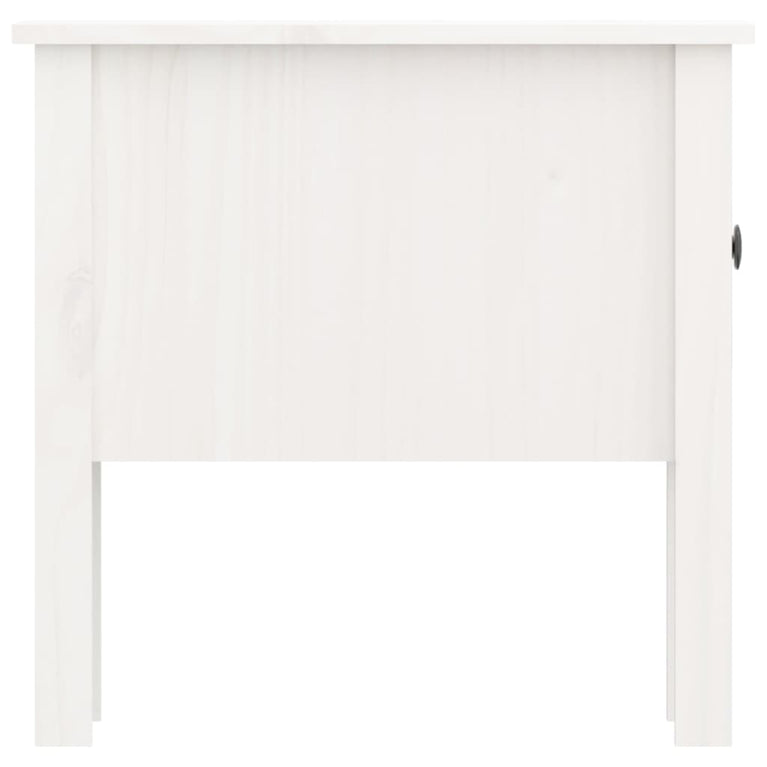Bijzettafels 2 st 50x50x49 cm massief grenenhout wit MeubelReus