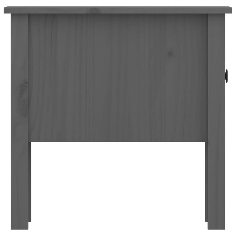 Bijzettafel 50x50x49 cm massief grenenhout grijs MeubelReus