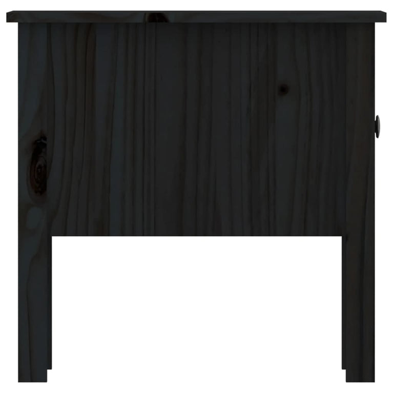 Bijzettafels 2 st 50x50x49 cm massief grenenhout zwart MeubelReus