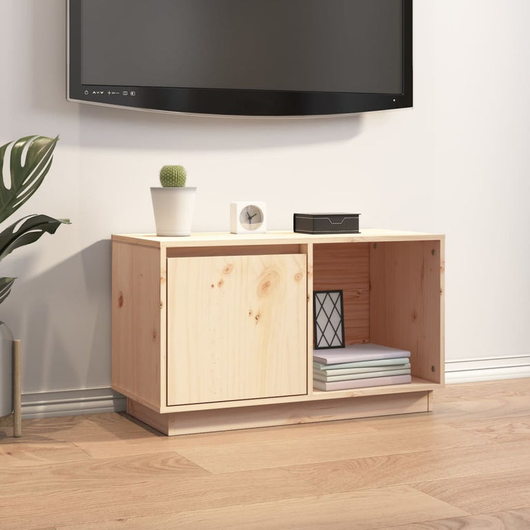 Tv-meubel 74x35x44 cm massief grenenhout MeubelReus