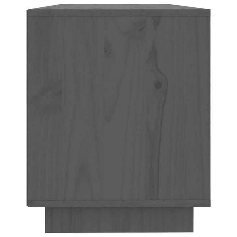 Tv-meubel 110,5x35x44 cm massief grenenhout grijs MeubelReus