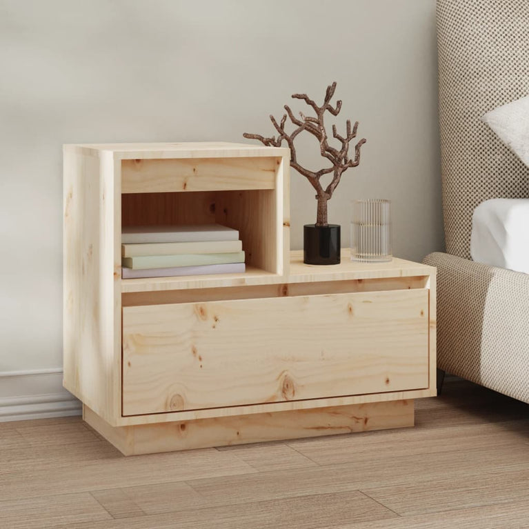 Nachtkastjes 2 st 60x34x51 cm massief grenenhout MeubelReus