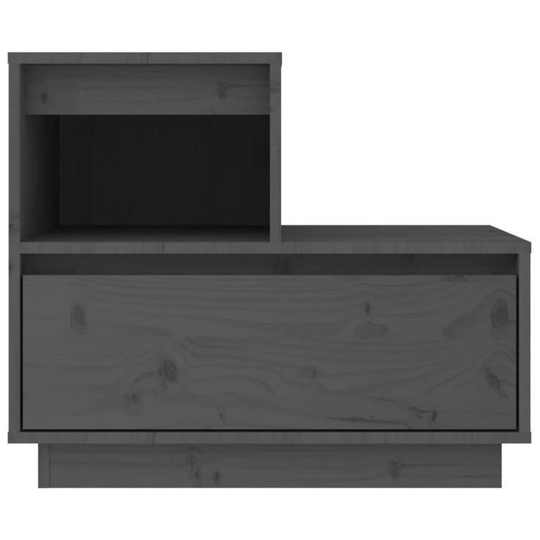 Nachtkastjes 2 st 60x34x51 cm massief grenenhout grijs MeubelReus