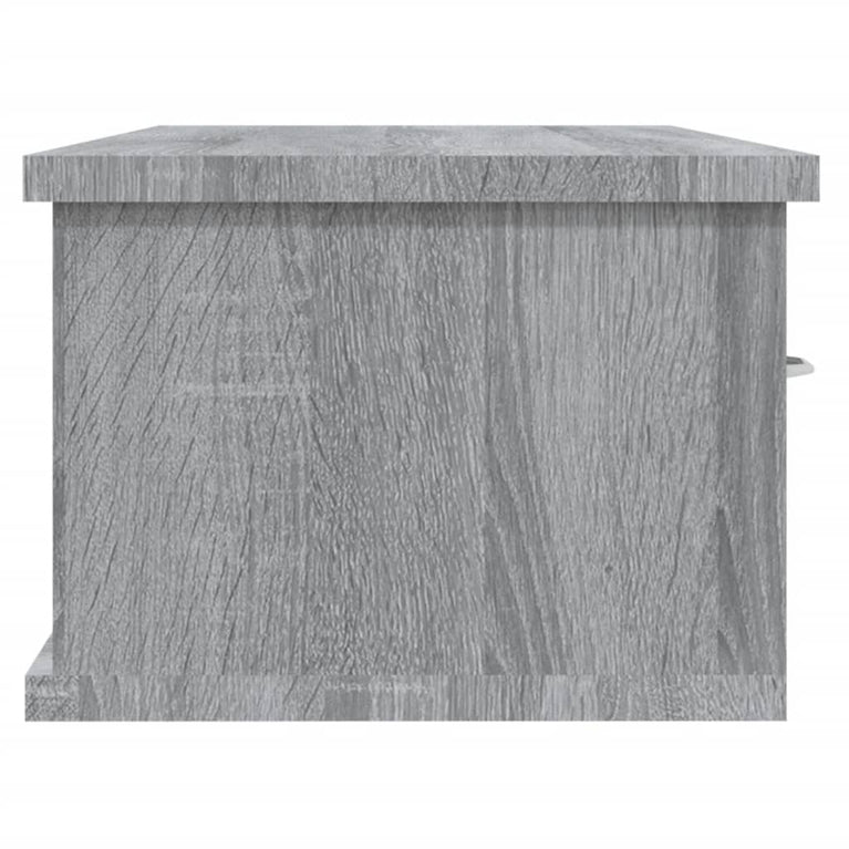 Wandkast 88x26x18,5 cm bewerkt hout grijs sonoma eikenkleurig MeubelReus