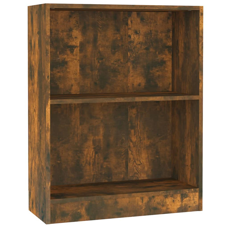 Boekenkast 60x24x74,5 cm bewerkt hout gerookt eikenkleurig MeubelReus