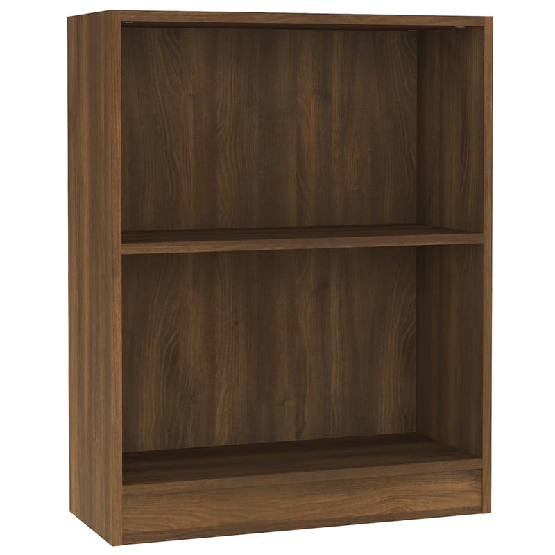 Boekenkast 60x24x74,5 cm bewerkt hout bruin eikenkleur MeubelReus