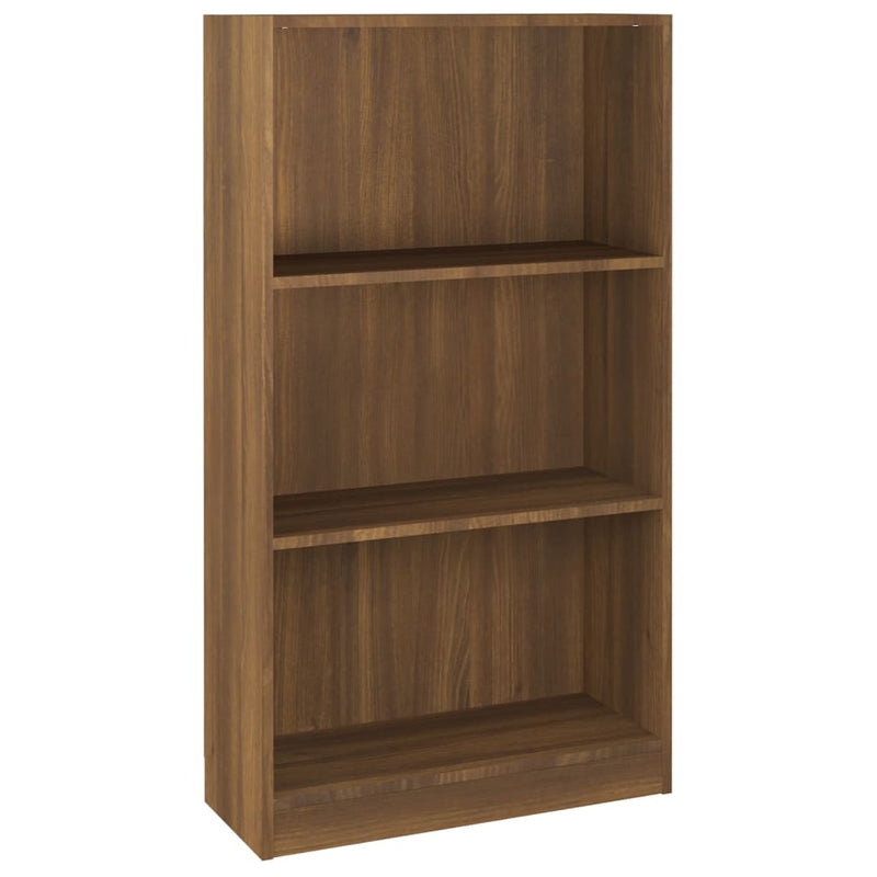 Boekenkast 60x24x109 cm bewerkt hout bruin eikenkleur MeubelReus