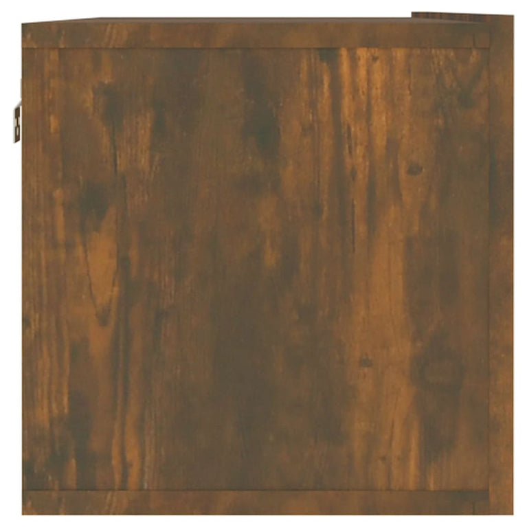 Tv-wandmeubel 120x30x30 cm bewerkt hout gerookt eikenkleurig MeubelReus