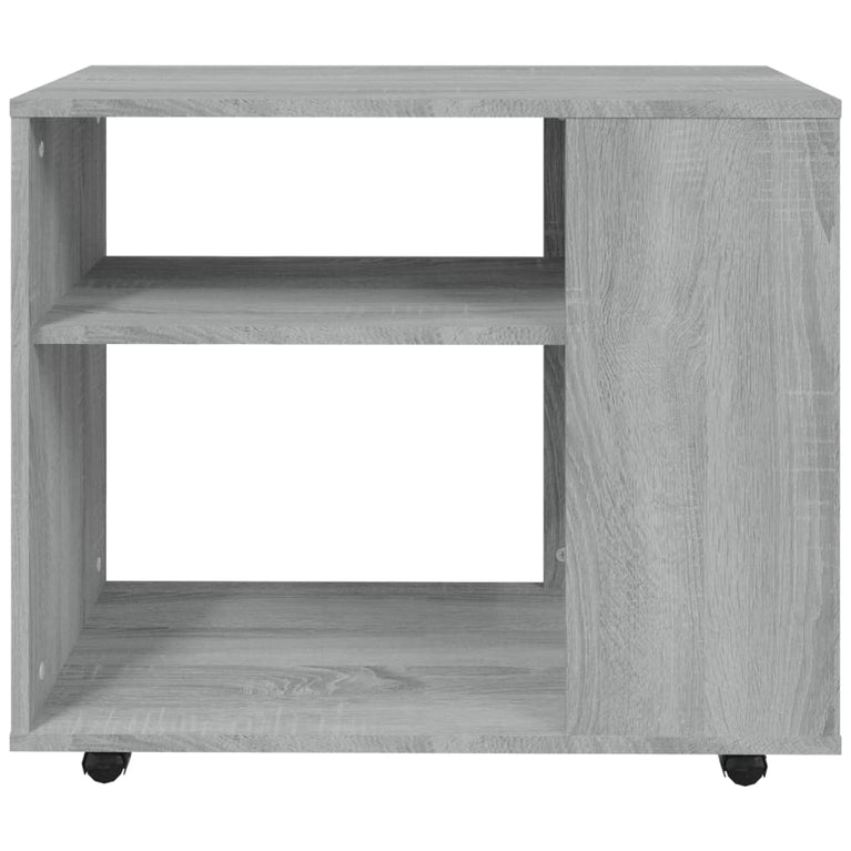 Bijzettafel 70x35x55 cm bewerkt hout grijs sonoma eikenkleurig MeubelReus