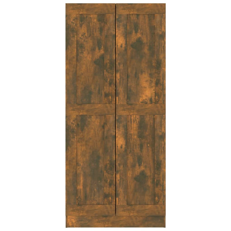 Boekenkast 82,5x30,5x185,5 cm bewerkt hout gerookt eikenkleurig MeubelReus