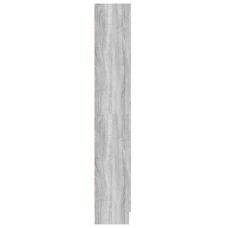 Boekenkast 82,5x30,5x185,5 cm bewerkt hout grijs sonoma eiken