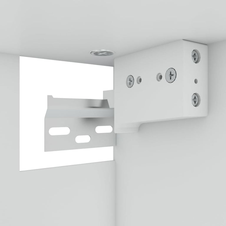 Wandkast hangend 60x31x60 cm bewerkt hout bruineikenkleurig MeubelReus