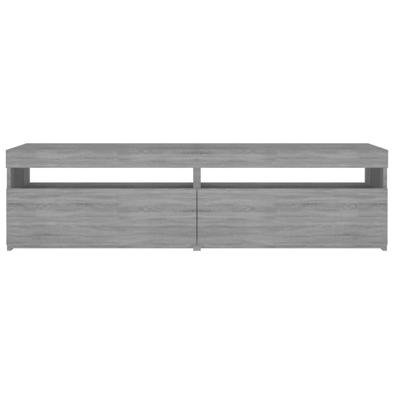 Tv-meubelen met LED-verlichting 2 st 75x35x40 cm grijs sonoma MeubelReus