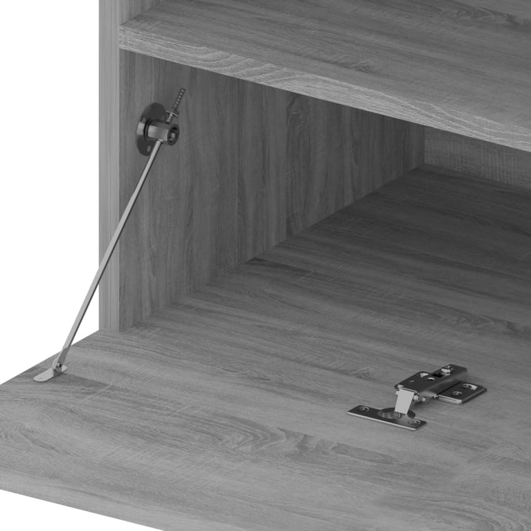 Tv-meubelen met LED-verlichting 2 st 75x35x40 cm grijs sonoma MeubelReus